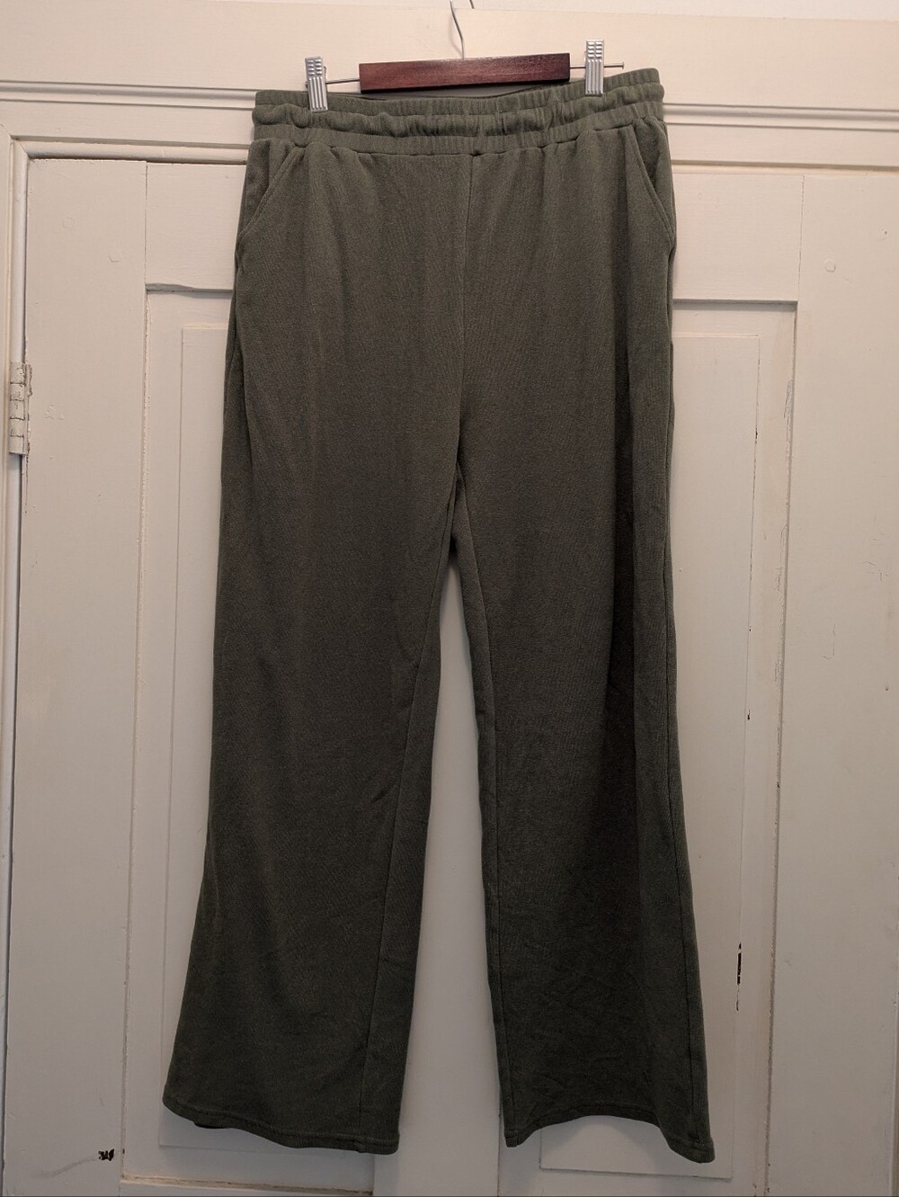Free Haven Sage Green Wide Leg Jogger- L